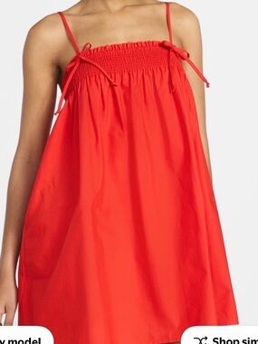 No Boundaries Red Smocked Top Dress
